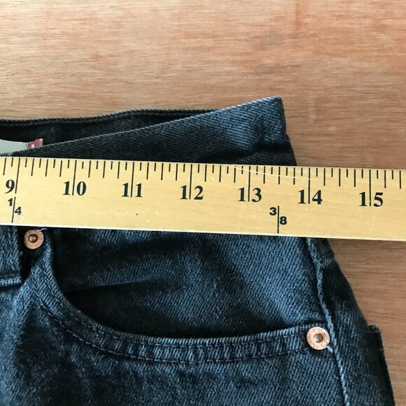 Vintage Levi's 503 Regular Fit Jeans Women 29 Black Mid Rise Stretch 18083 - Picture 10 of 13